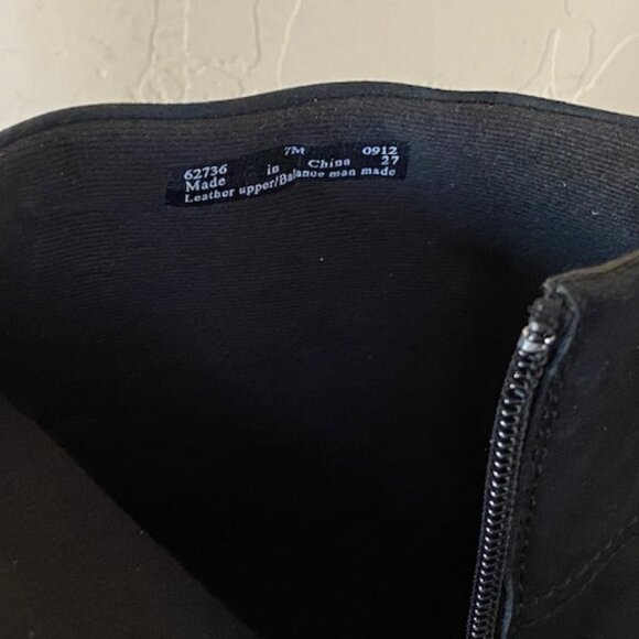 Clarks Bendables Ingalls Thames Bootie Leather/Suede Black Size 7 M